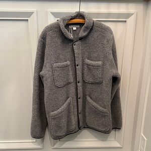 Outerknown Charcoal Fleece Jacket